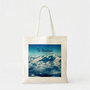 The Himalayas Mountains with Text Tote Bag