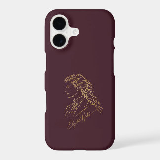 The Hintons Beth Gold on Burgundy iPhone 17 Case