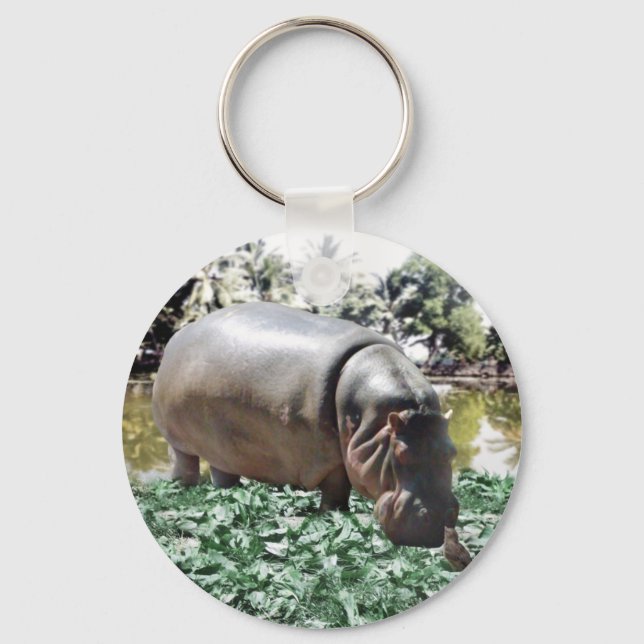 The Hippo And The Bird Key Ring (Front)