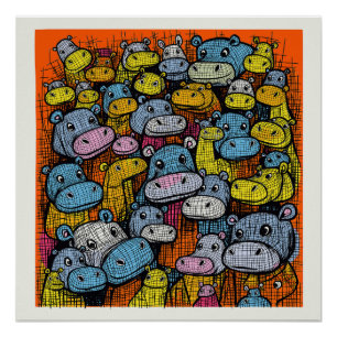 The Hippo Family Poster