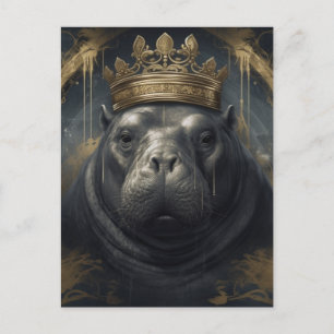 The Hippo King Postcard