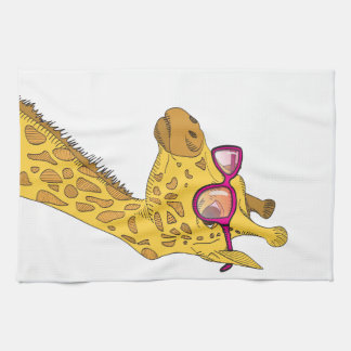 The Hipster Giraffe Tea Towel