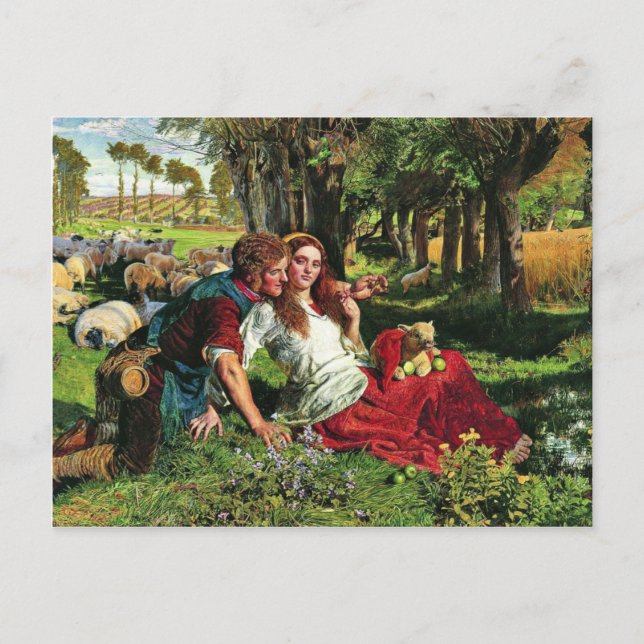 The Hireling German Shepherd: The Shepherd Hired Postcard (Front)