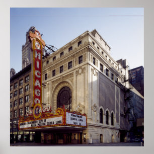 The Hisorical Chicago Theatre Poster