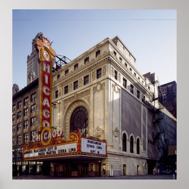 The Hisorical Chicago Theatre Poster (Front)