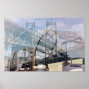 The Historic Bridges of the Quad Cities Poster