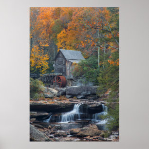 The Historic Grist Mill On Glade Creek 2 Poster