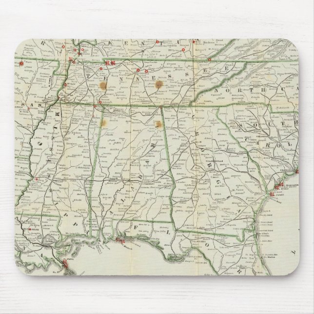 The Historical War Map Mouse Pad (Front)