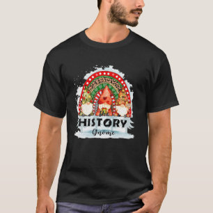 The History Gnome Matching Christmas Rainbow Leopa T-Shirt