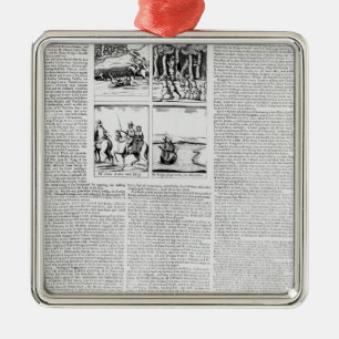 The history of the Battle of Worcester Metal Tree Decoration