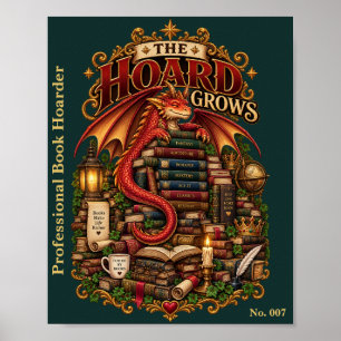 The Hoard Grows Book Dragon Society Poster