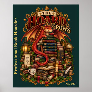 The Hoard Grows Book Dragon Society Poster