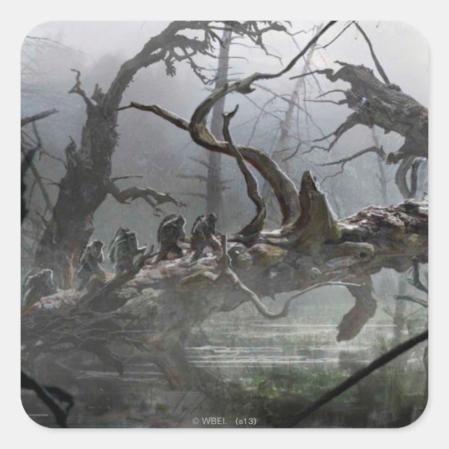 THE HOBBIT : DESOLATION OF SMAUG™ Concept Art 4 Square Sticker (Front)
