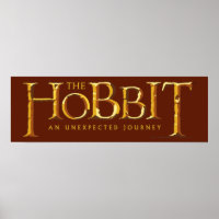 The Hobbit Logo Gold