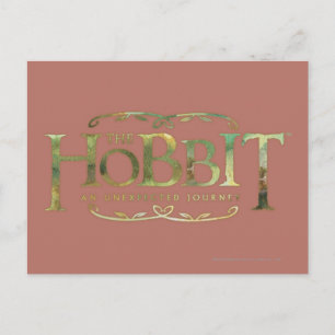 The Hobbit Logo Green Postcard