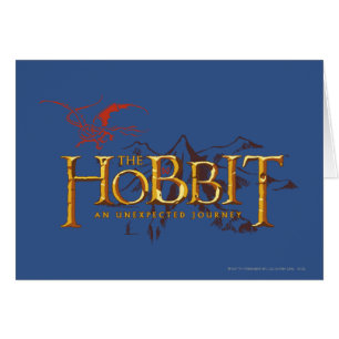 The Hobbit Logo Over Mountains