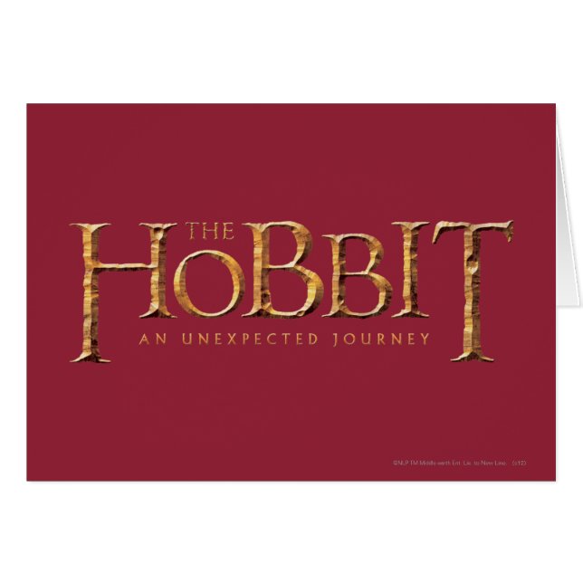 The Hobbit Logo Textured (Front Horizontal)