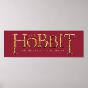 The Hobbit Logo Textured Poster