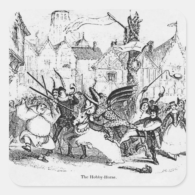 The Hobby-Horse Square Sticker (Front)