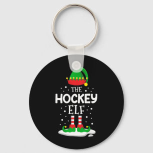 The Hockey Elf Christmas Family Matching Outfit Xm Key Ring