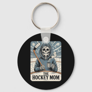 The Hockey Mom Funny Design Key Ring