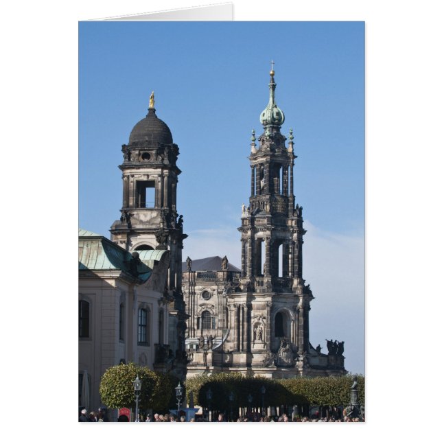 The hofkirche (Church of the Court) Dresden (Front)
