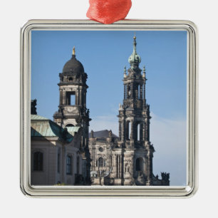 The hofkirche (Church of the Court) Dresden Metal Tree Decoration