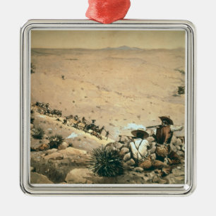 'The Hold Up', c.1900 (oil on canvas) Metal Tree Decoration