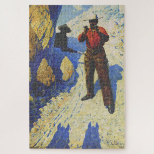 The Hold Up (The Ambush) 1903 William R. Leigh Jigsaw Puzzle
