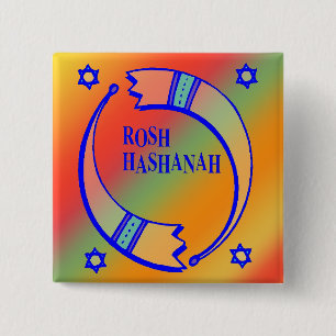 The Holiday Horns - 15 Cm Square Badge