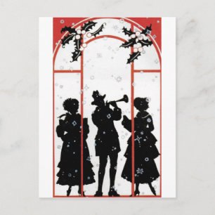The holiday musicians postcard