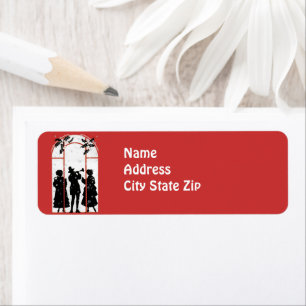 The holiday musicians return address label