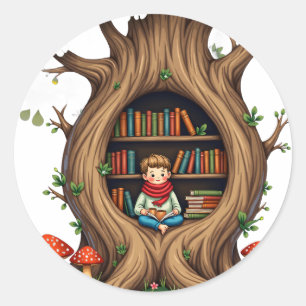 The Hollow Tree Nook Classic Round Sticker