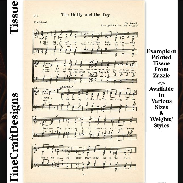 The Holly And The Ivy Sheet Music DU4 Decoupage (Creator Uploaded)