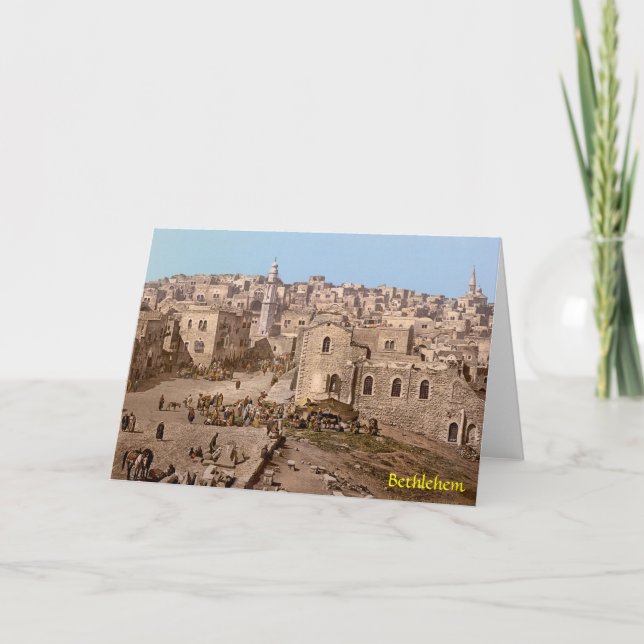 The Holy City Of Bethlehem Card (Front)
