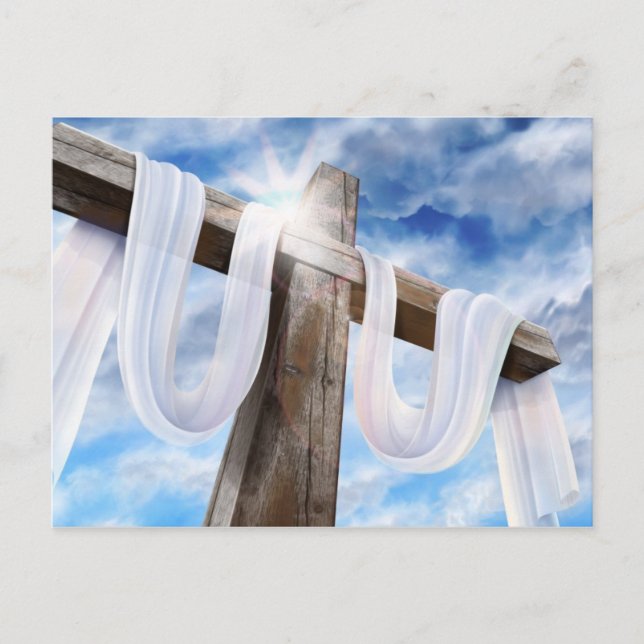 The Holy Cross - Draped in White Postcard (Front)