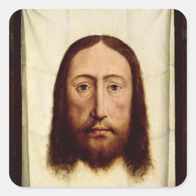The Holy Face, c.1450-60 Square Sticker (Front)