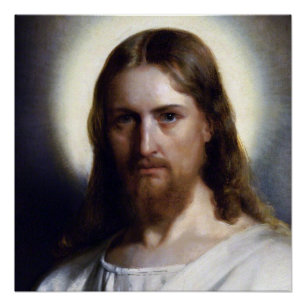 The Holy Face of Jesus Devotional Image. Poster