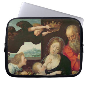 The Holy Family, 1522 (oil on panel) Laptop Sleeve