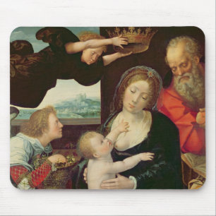 The Holy Family, 1522 (oil on panel) Mouse Pad