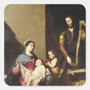 The Holy Family, 1639 Square Sticker