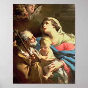 The Holy Family, 18th century Poster
