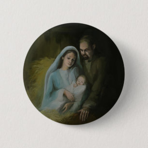 The Holy Family 6 Cm Round Badge