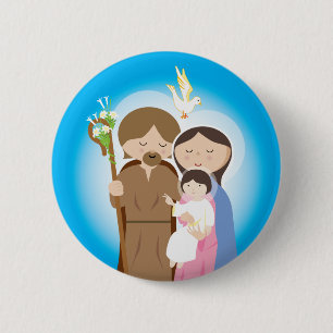 The Holy Family 6 Cm Round Badge