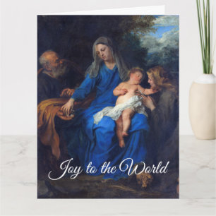 The Holy Family Baby Jesus Christmas Greetings Card