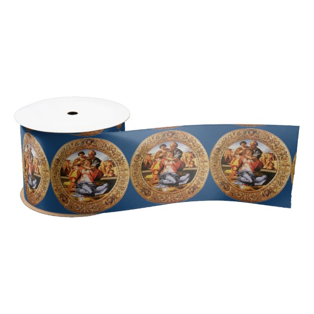 The Holy Family, Blue Satin Ribbon (Spool)