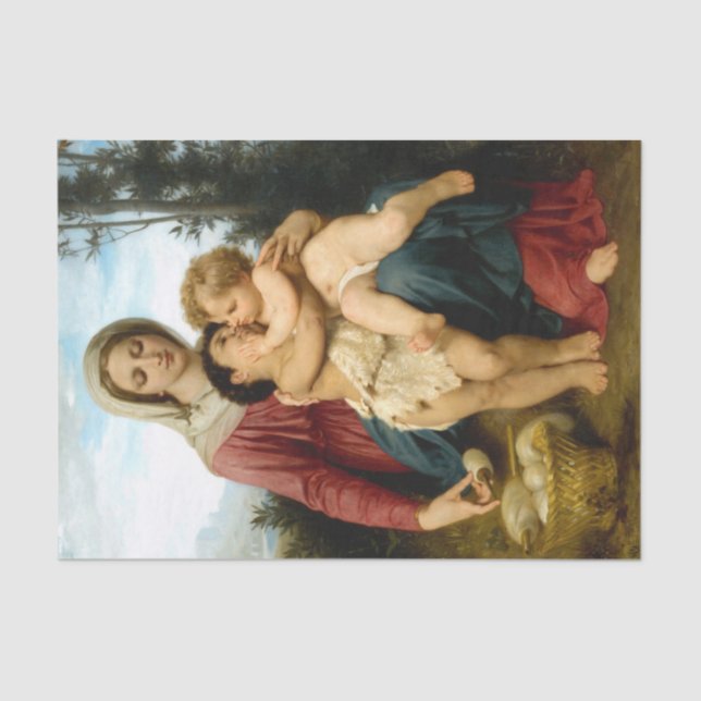 The Holy Family by  Bouguereau, Decoupage Tissue Paper (Front)