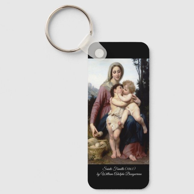 The Holy Family by Bouguereau Key Ring (Front)