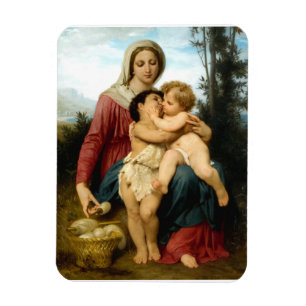 The Holy Family by William Bouguereau Magnet