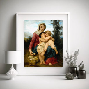 The Holy Family by William Bouguereau Poster